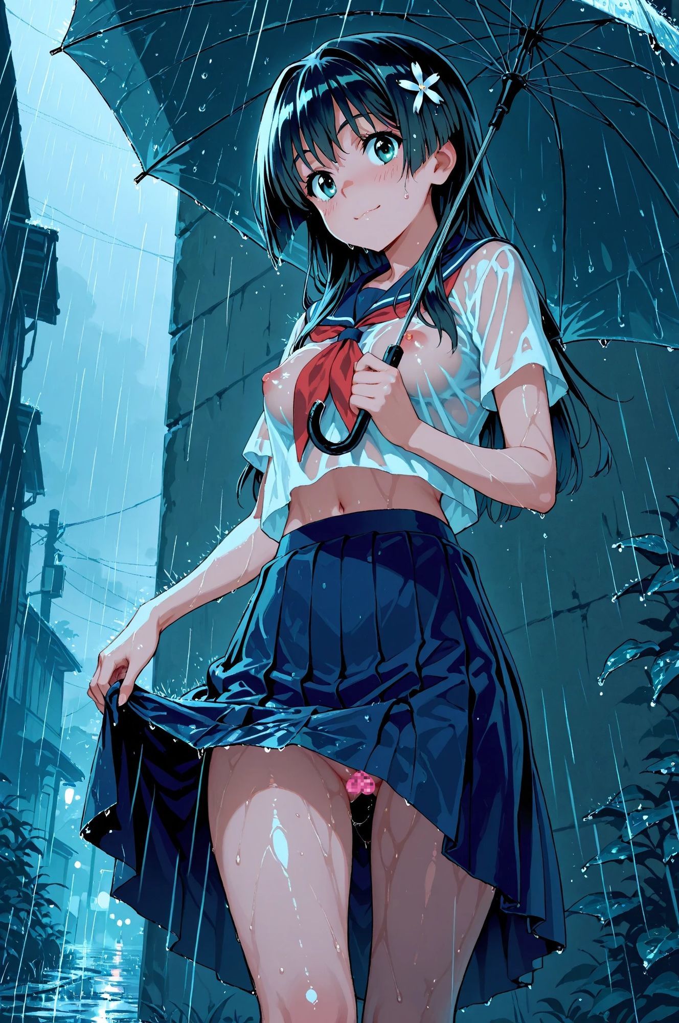 佐〇さんがノリノリでエッチ！？気持ちよさそうにしているイラスト集！ - サンプル画像 1