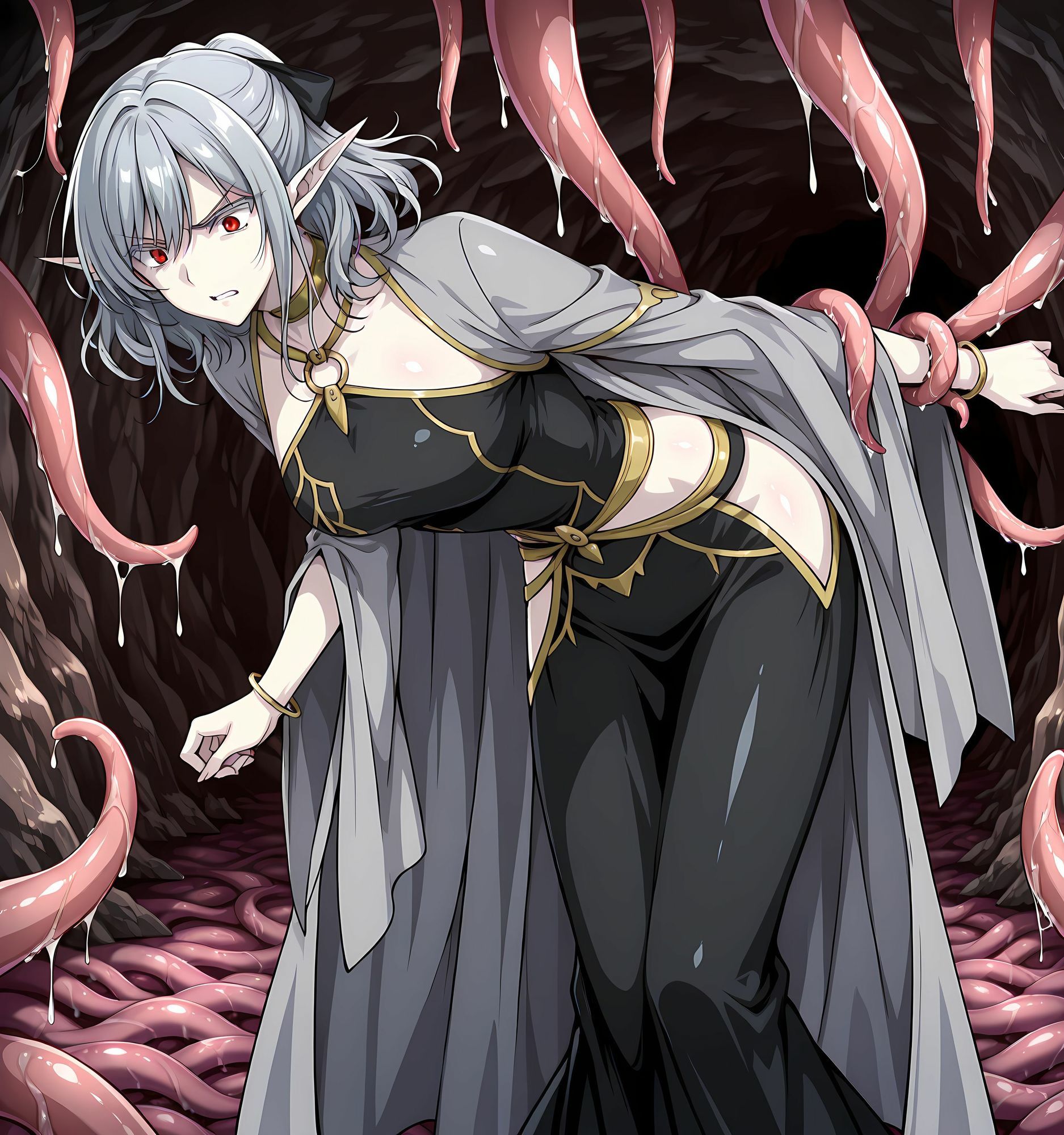 アトゥ洗脳丸呑み悪堕ち〜淫魔化搾精〜 - サンプル画像 3