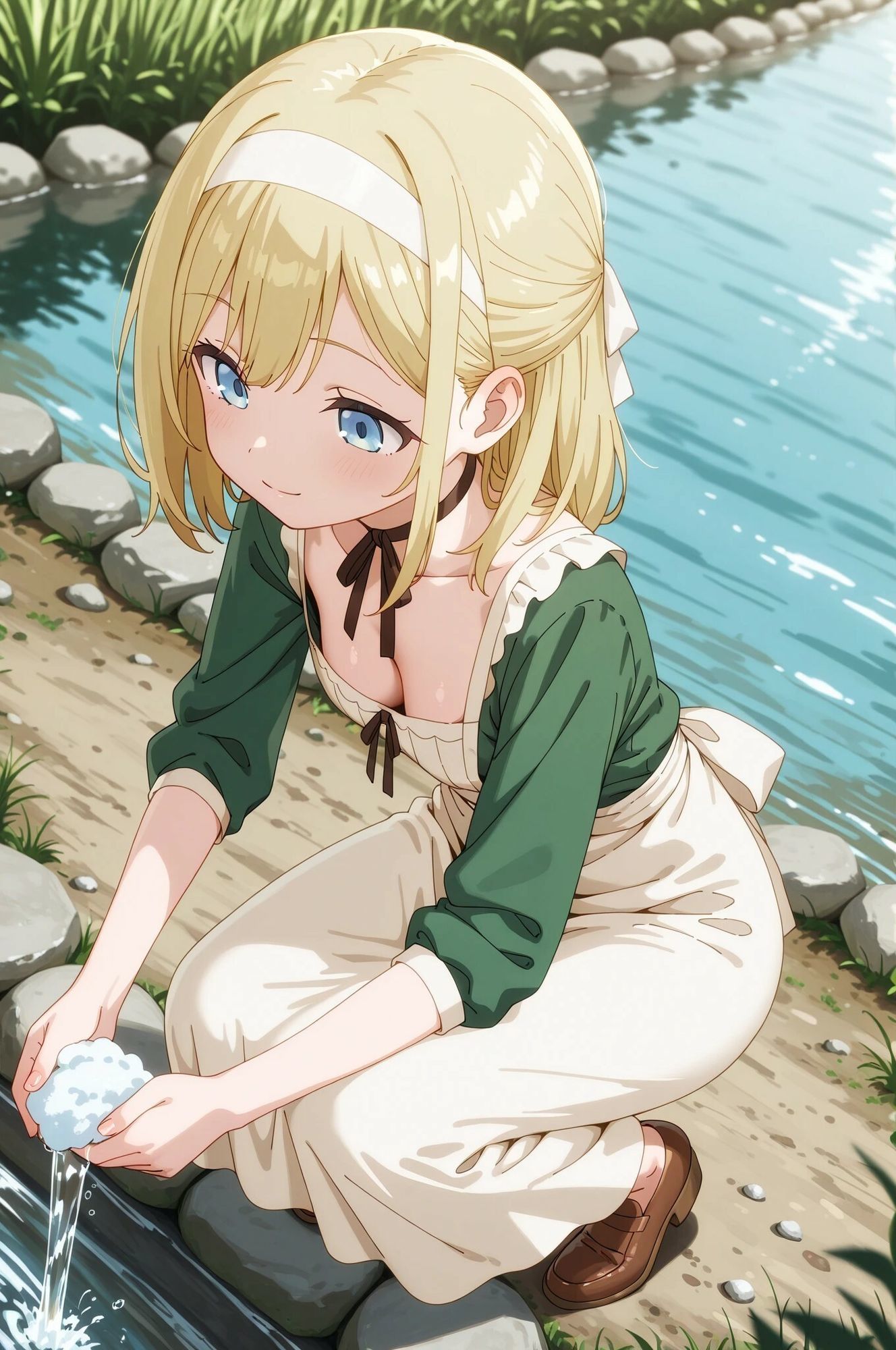 マジック風味  川で洗濯してたのに - サンプル画像 1