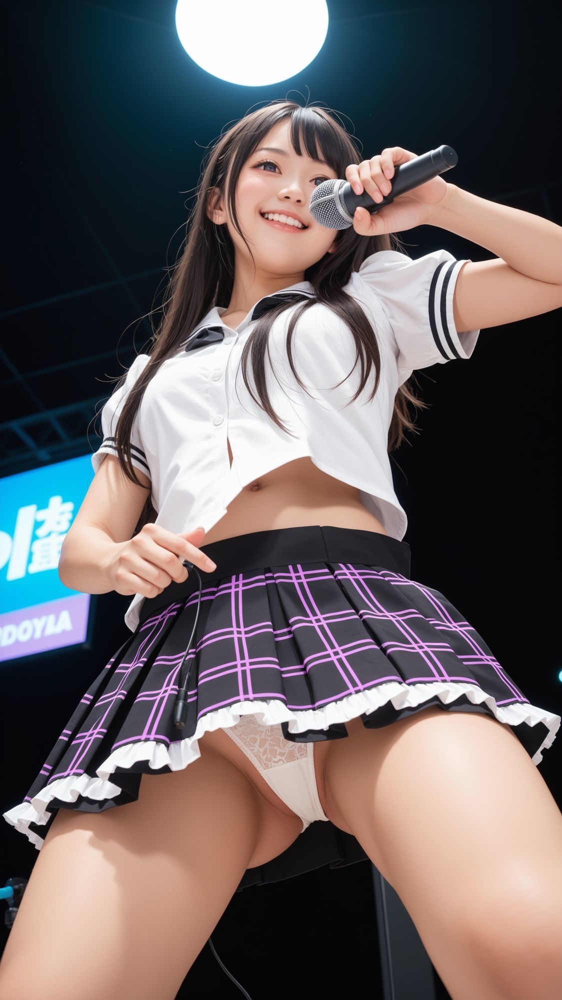 【動画】最前列パンチラアイドルステージ - サンプル画像 7