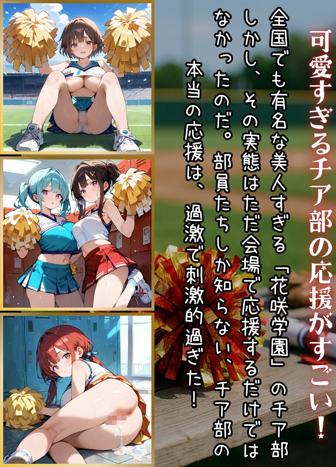 応援だけじゃ、物足りない！！エールは体で送ります！！！3【厳選CG210枚収録】 - サンプル画像 1