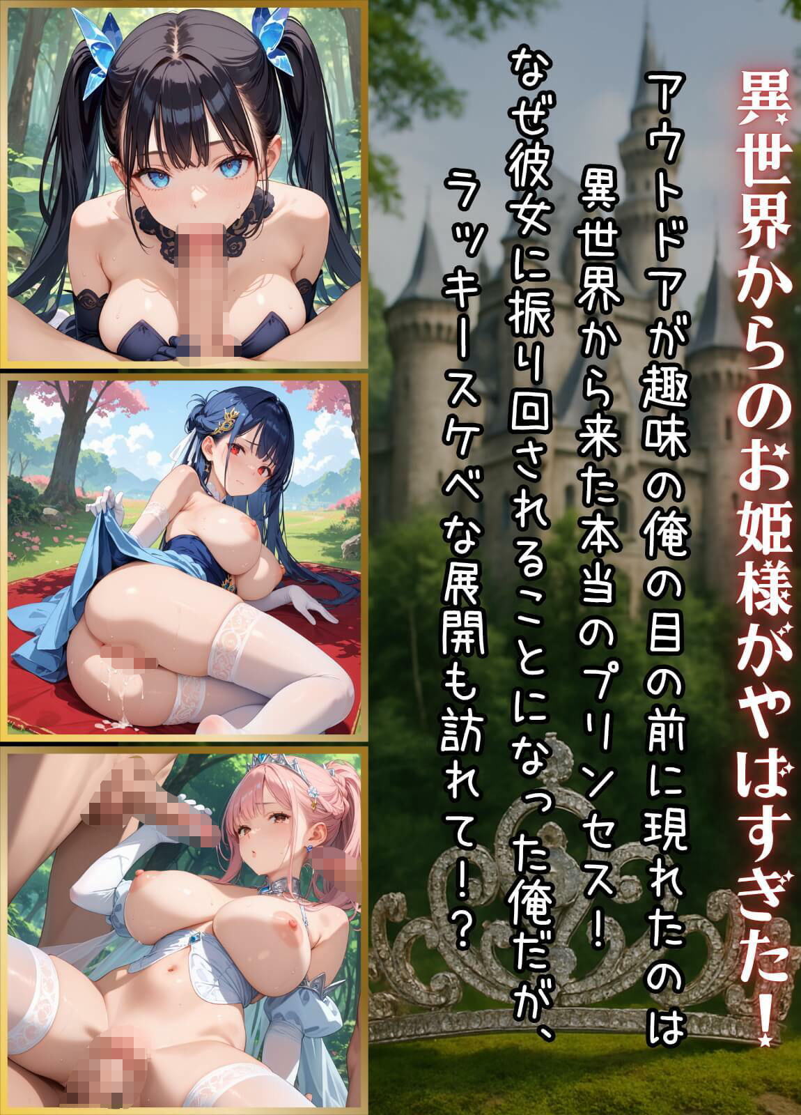 プリンセスと野獣たち！異世界のお姫様をめちゃくちゃにします！【厳選CG240枚収録】 - サンプル画像 1