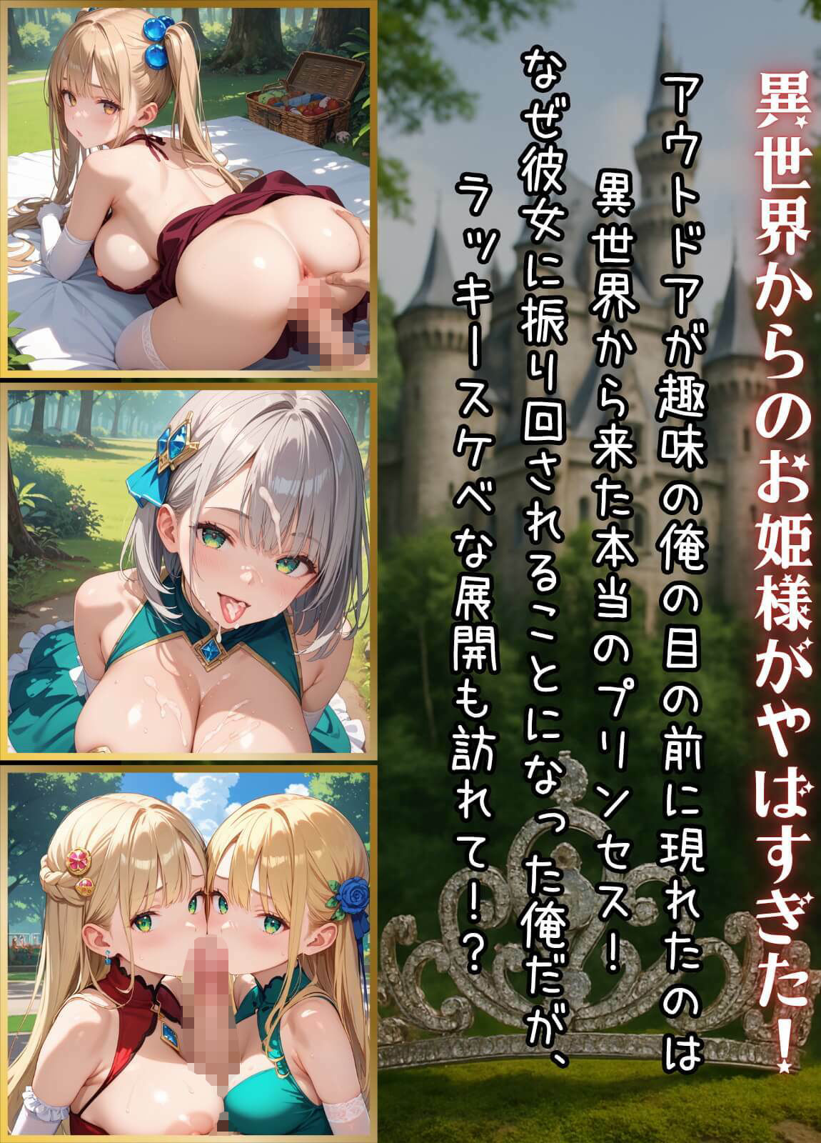 プリンセスと野獣たち！異世界のお姫様をめちゃくちゃにします！4【厳選CG240枚収録】 - サンプル画像 1