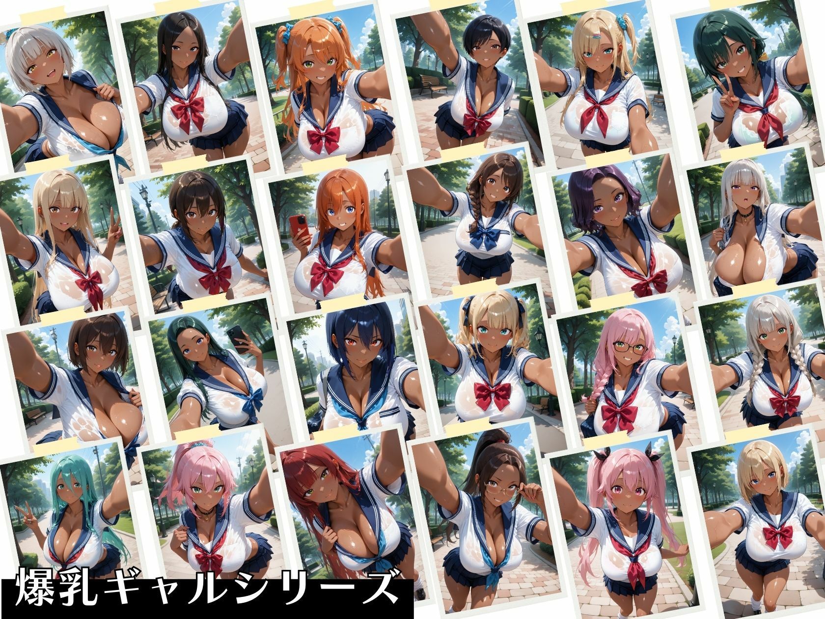 爆乳ギャル＆人妻ぬるぬるハメ撮り特別編 - サンプル画像 10