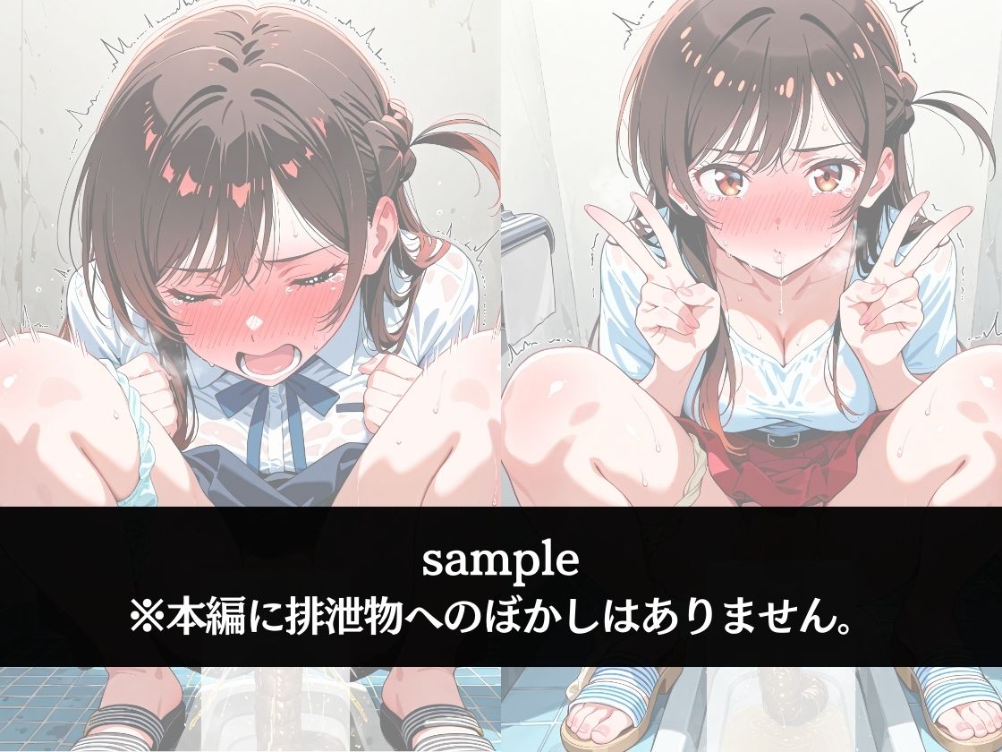 極太ウンコトイレ乱入〜絶対に見られたくない姿〜水〇千鶴 - サンプル画像 1