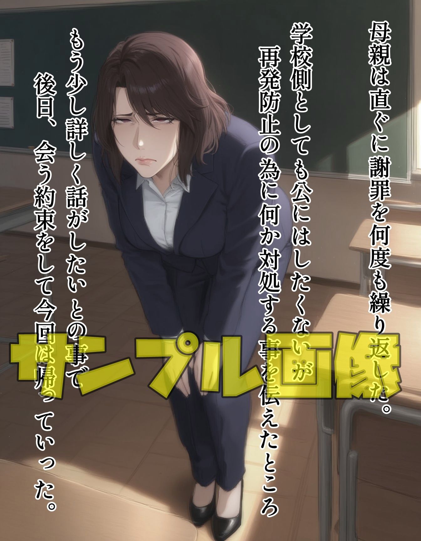 元レディースママ謝罪する - サンプル画像 1