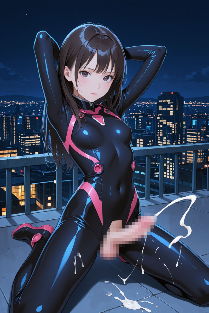 触ってないのに勝手に出ちゃう！ふたなり娘ノーハンド射精 - サンプル画像 3