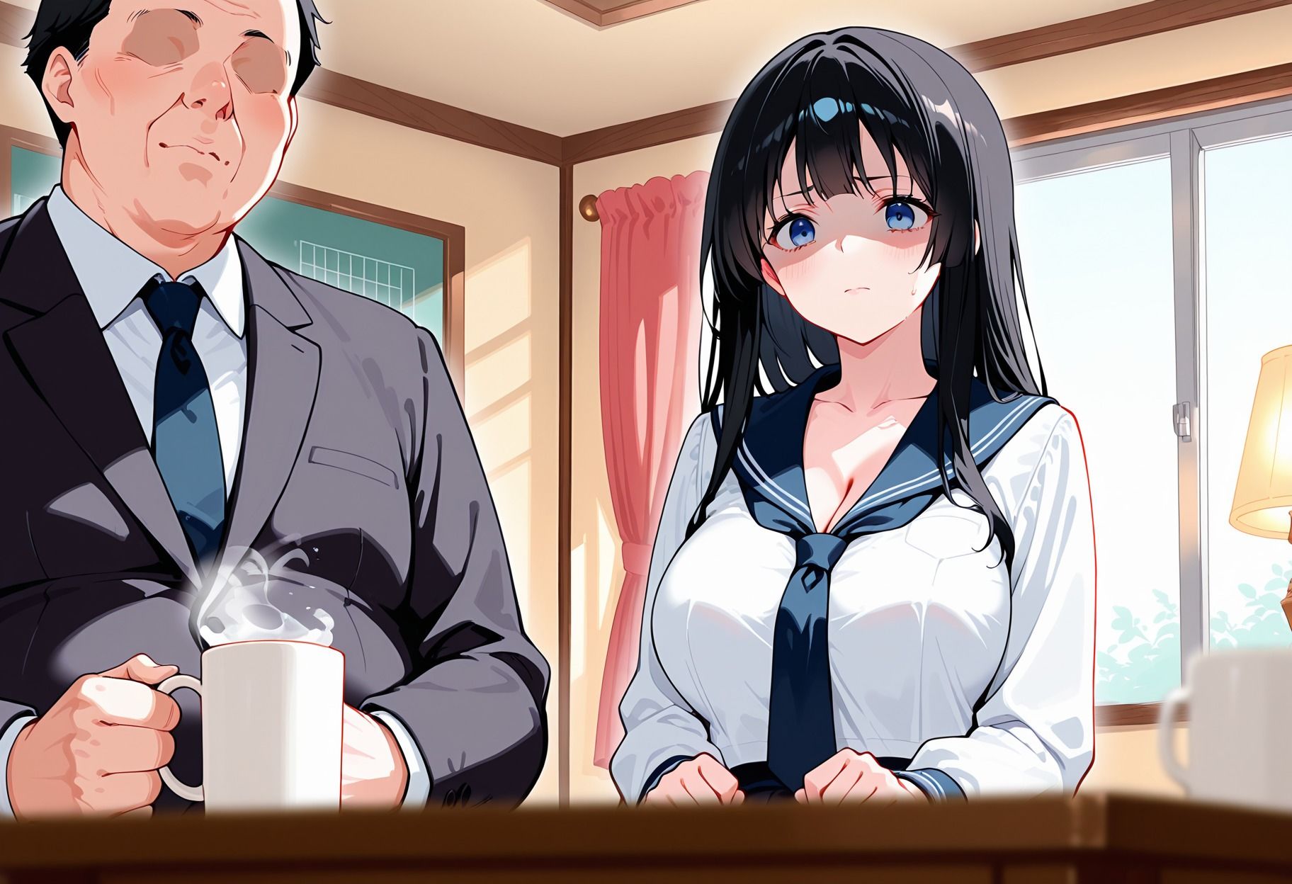 爆乳パパ活優等生編 - サンプル画像 2