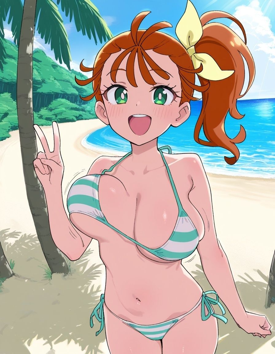 【お〇さんx寝取られ】おっさんにナンパされるプ〇キュア  夏〇まなつ - サンプル画像 1