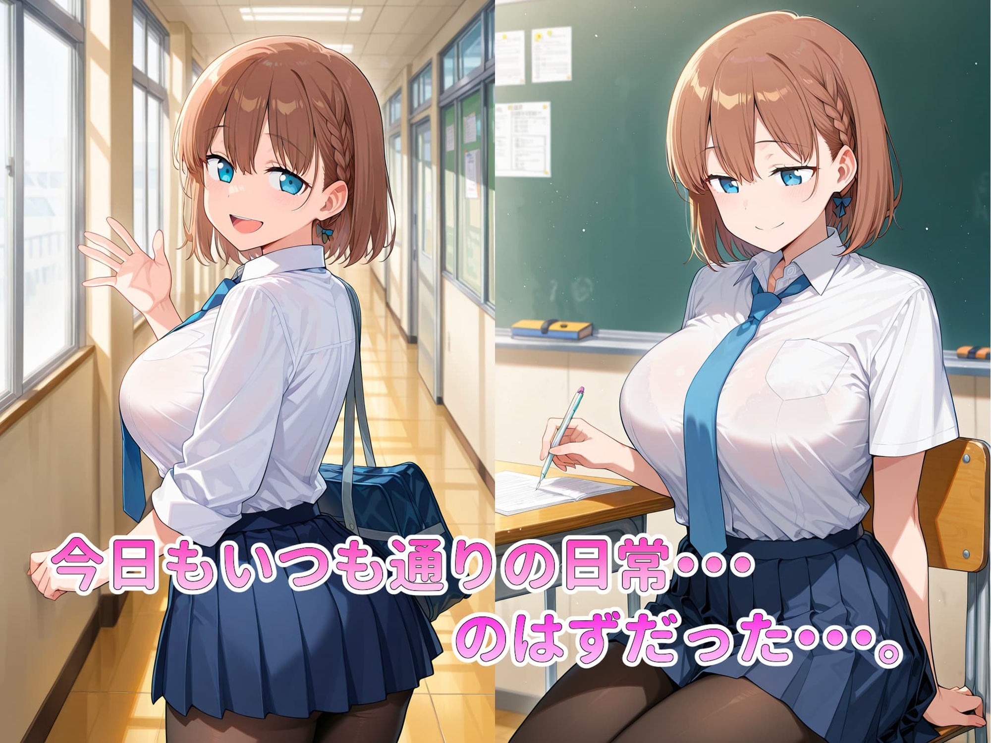 恐怖と快楽の電車内ー痴○で目覚めたワタシのカラダーアイちゃん編 - サンプル画像 1