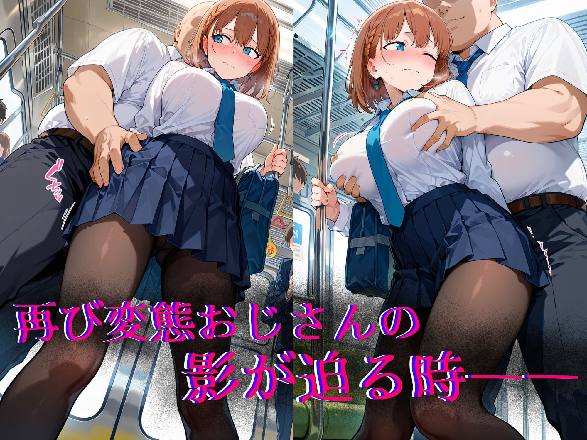 恐怖と快楽の電車内ー痴○で目覚めたワタシのカラダーアイちゃん編 - サンプル画像 7
