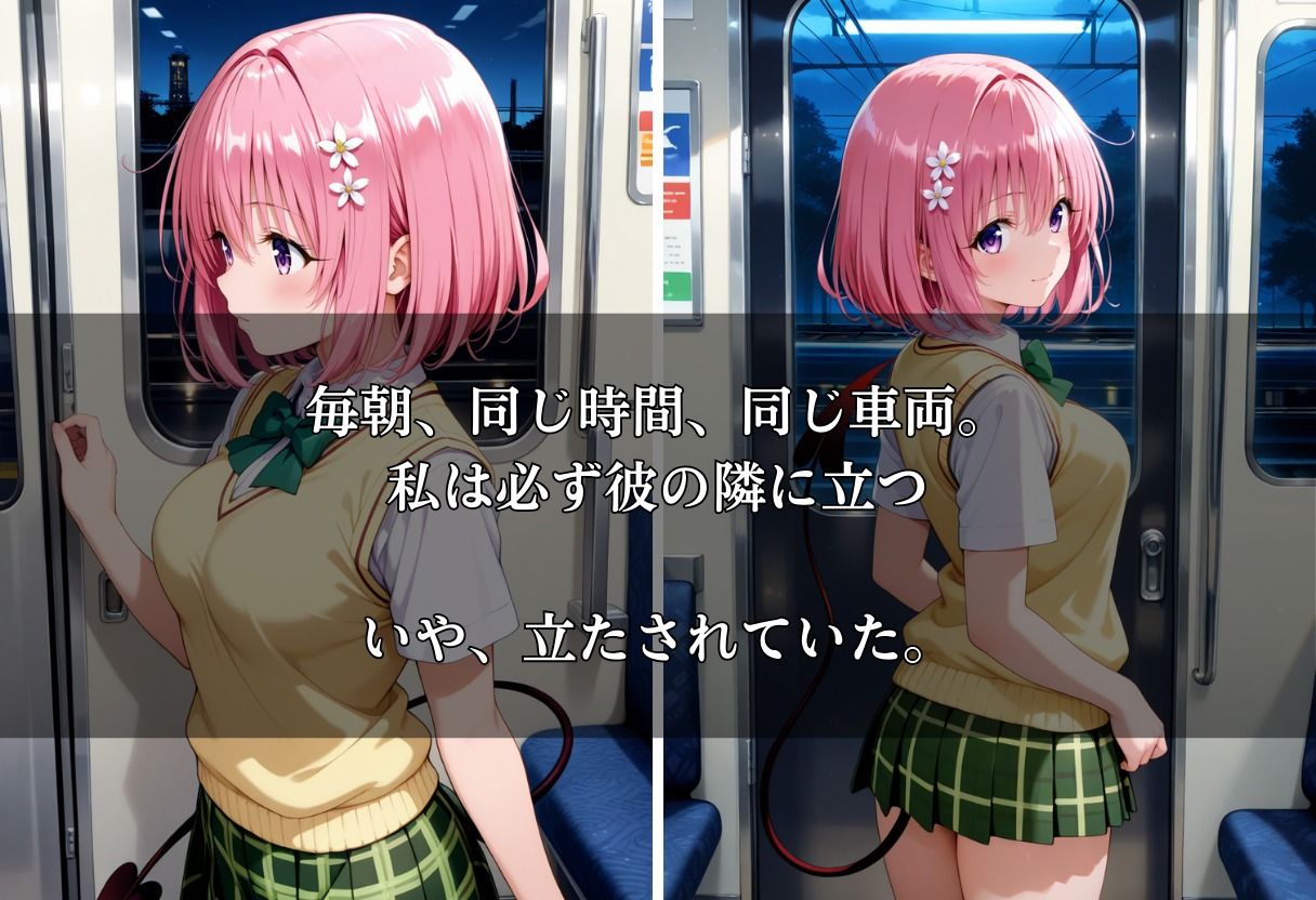 通勤電車で犯●れ続け、妊娠した私 〜モモ・ベリア・デビルーク〜 - サンプル画像 1