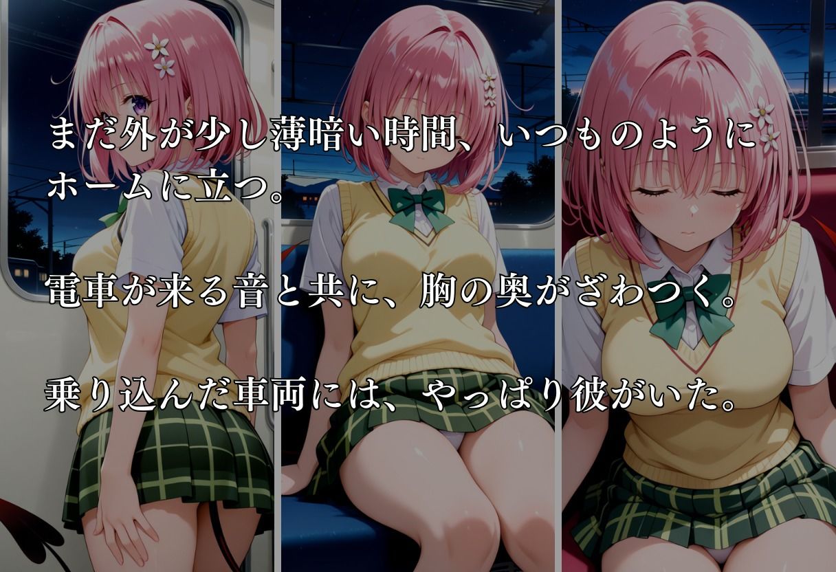 通勤電車で犯●れ続け、妊娠した私 〜モモ・ベリア・デビルーク〜 - サンプル画像 2
