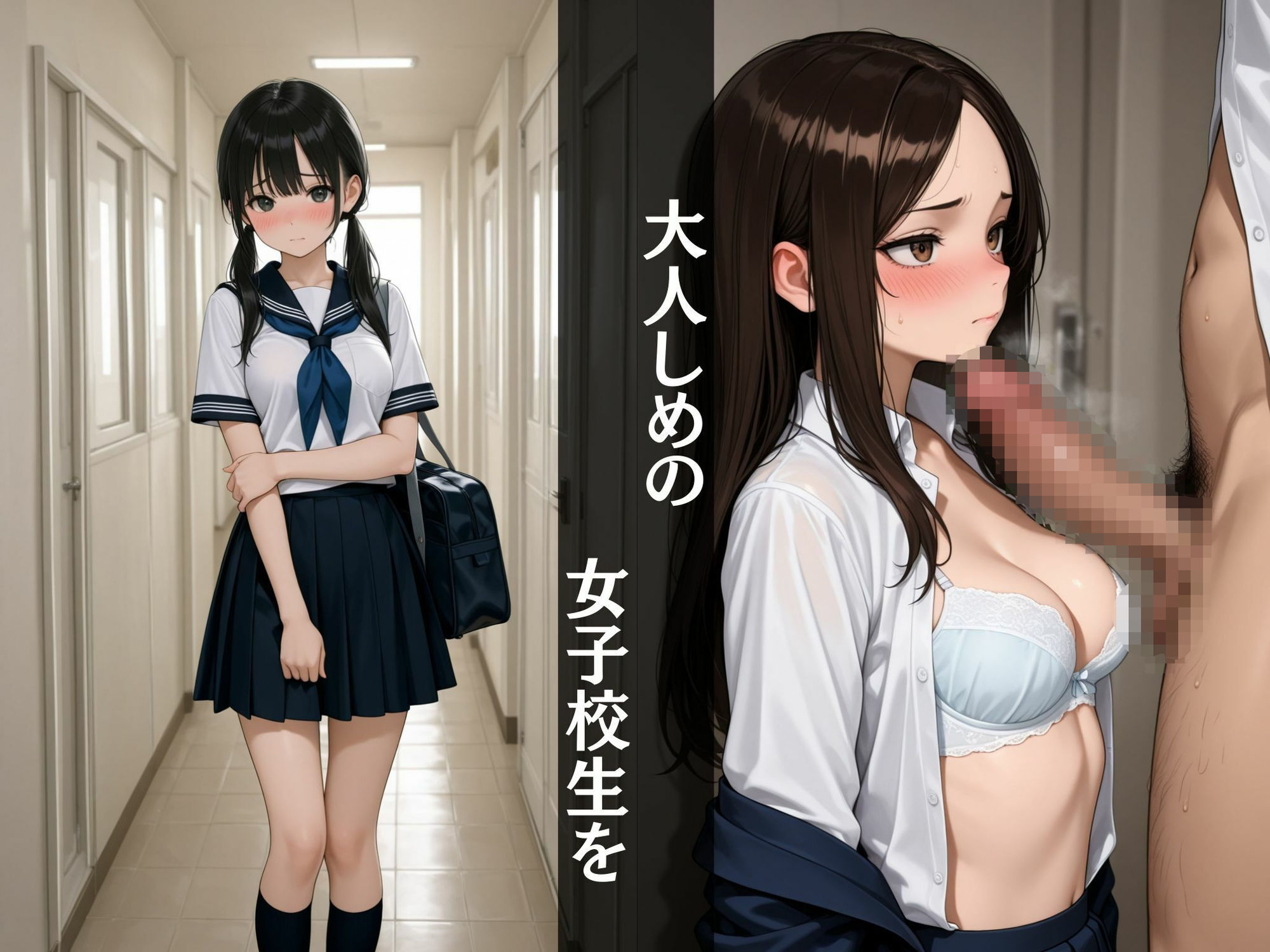 【女子校生】  育ったおっぱいを堪能する〜大人しいあの子と教室ハメ！〜 - サンプル画像 1