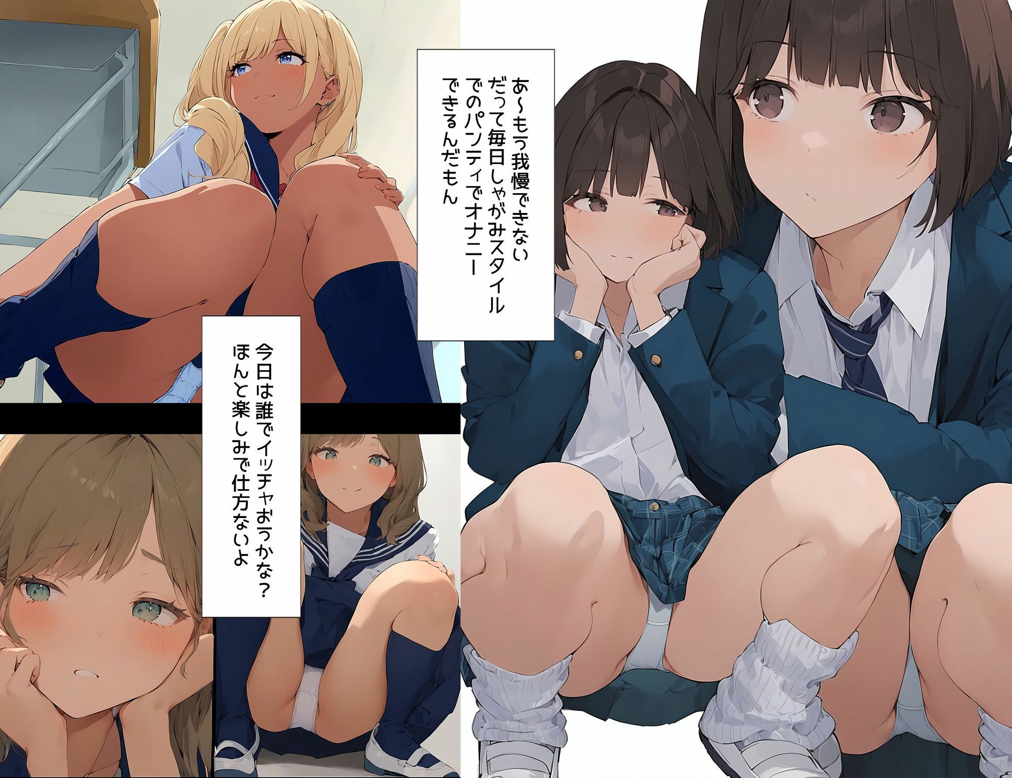 僕は徹底的にしゃがみパンチラを愛している - サンプル画像 5