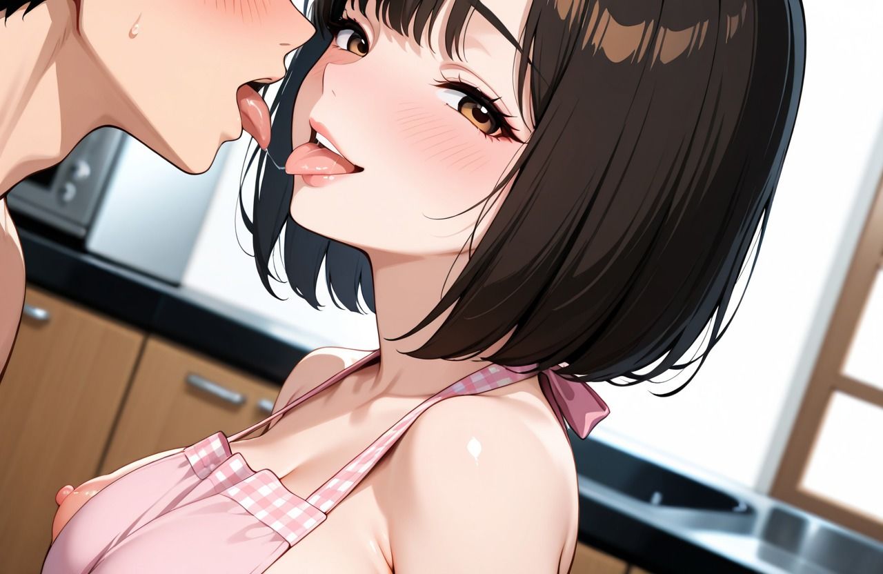 人妻性活  はだかエプロン編 - サンプル画像 5