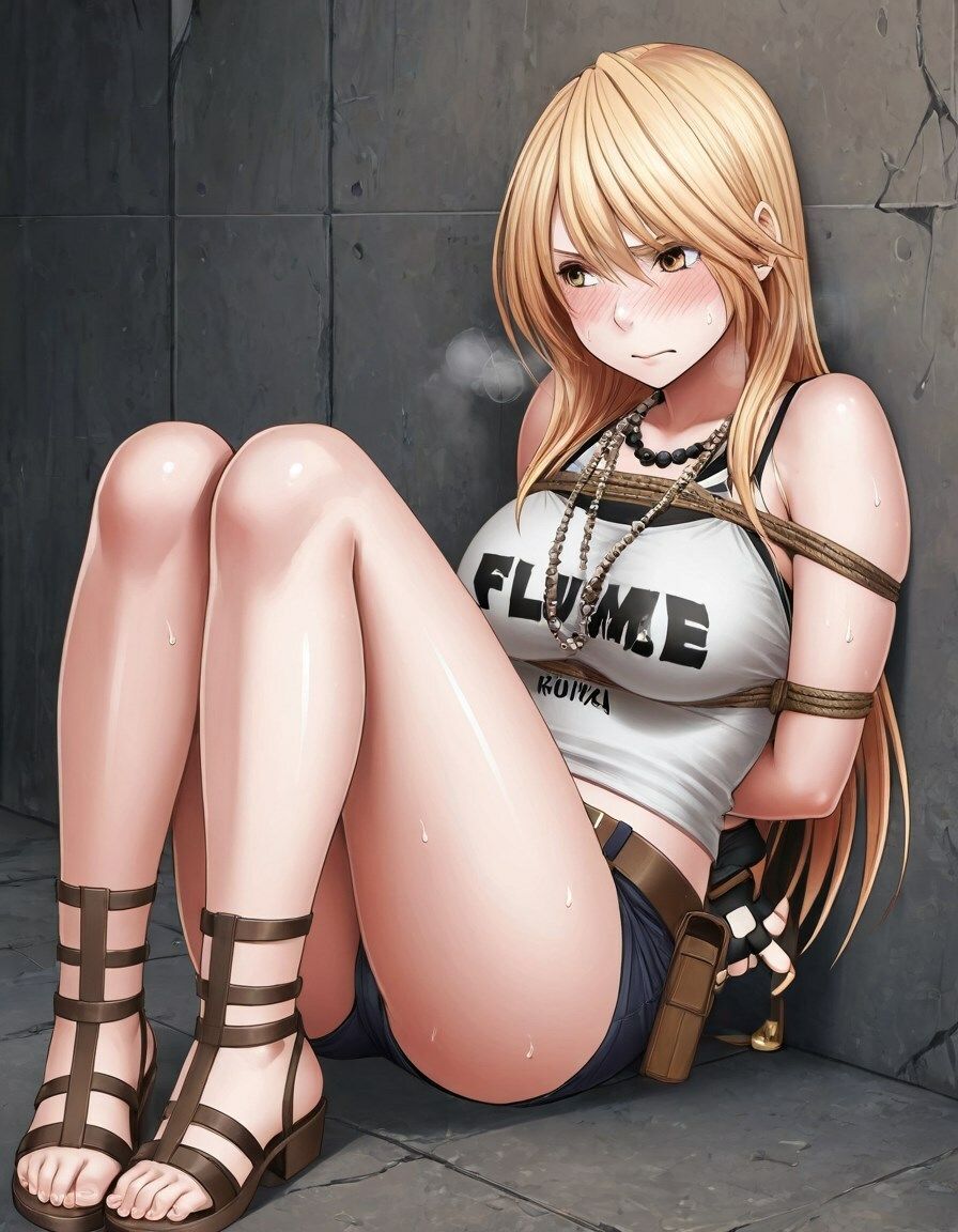 縄で縛られてる川澄カグヤ - サンプル画像 1