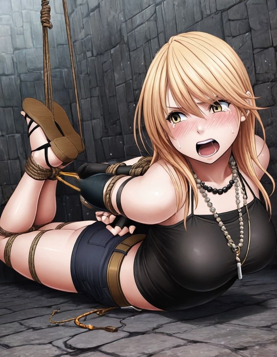 縄で縛られてる川澄カグヤ - サンプル画像 2