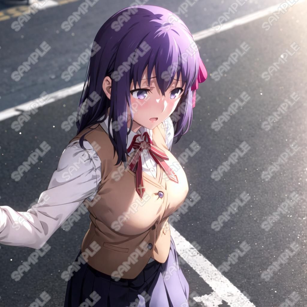 キャラフェチ  Eカップの後輩  着衣巨乳編＋立ちバック編＋フェラ編 - サンプル画像 1