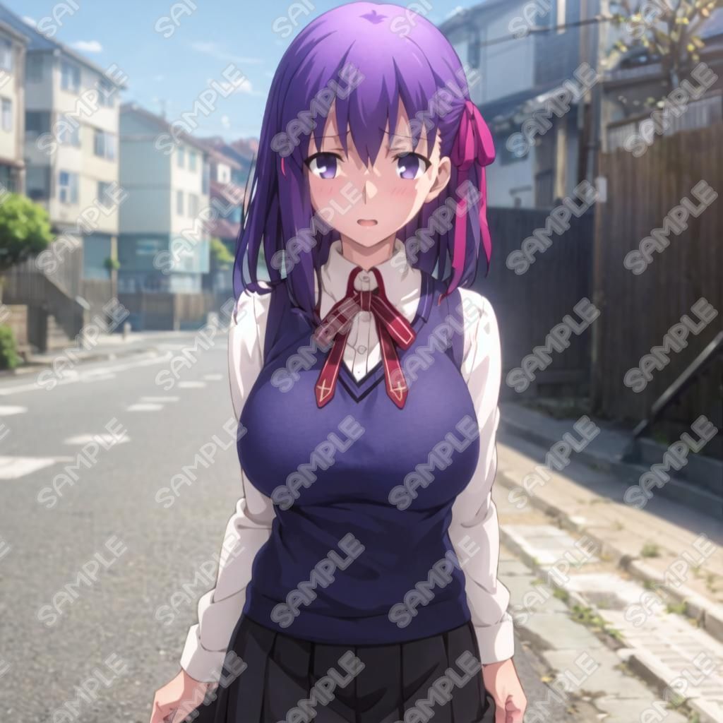 キャラフェチ  Eカップの後輩  着衣巨乳編＋立ちバック編＋フェラ編 - サンプル画像 4