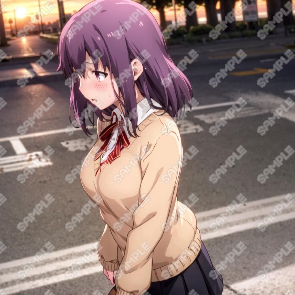 キャラフェチ  Eカップの後輩  着衣巨乳編＋立ちバック編＋フェラ編 - サンプル画像 6