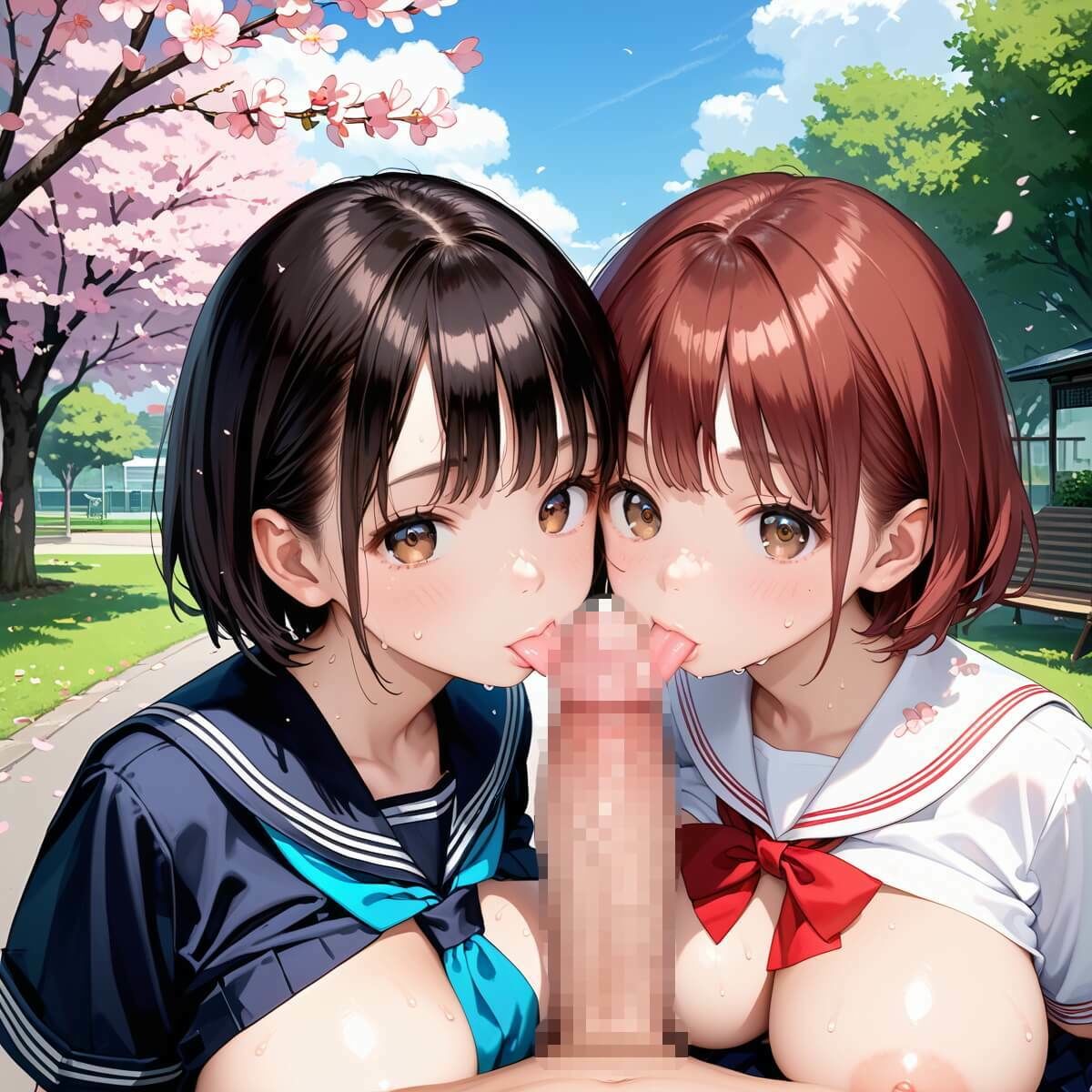 ノーパン学園のエッチな入学式〜学業よりもエッチ優先学校のムフフな実態〜6【厳選CG200枚収録】 - サンプル画像 8