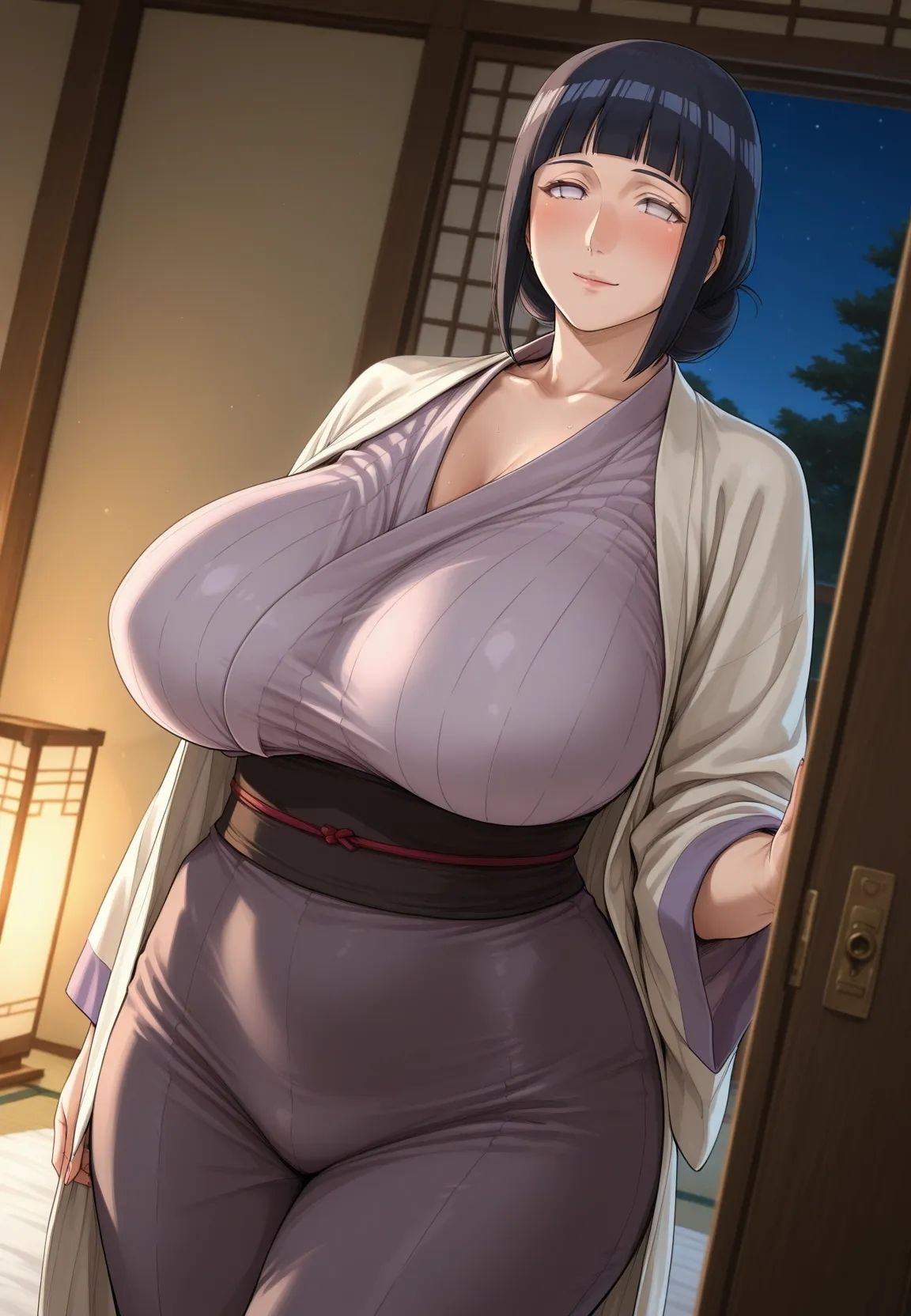 日向ヒナタ  ムチムチな年上女性とお泊りえっち - サンプル画像 1