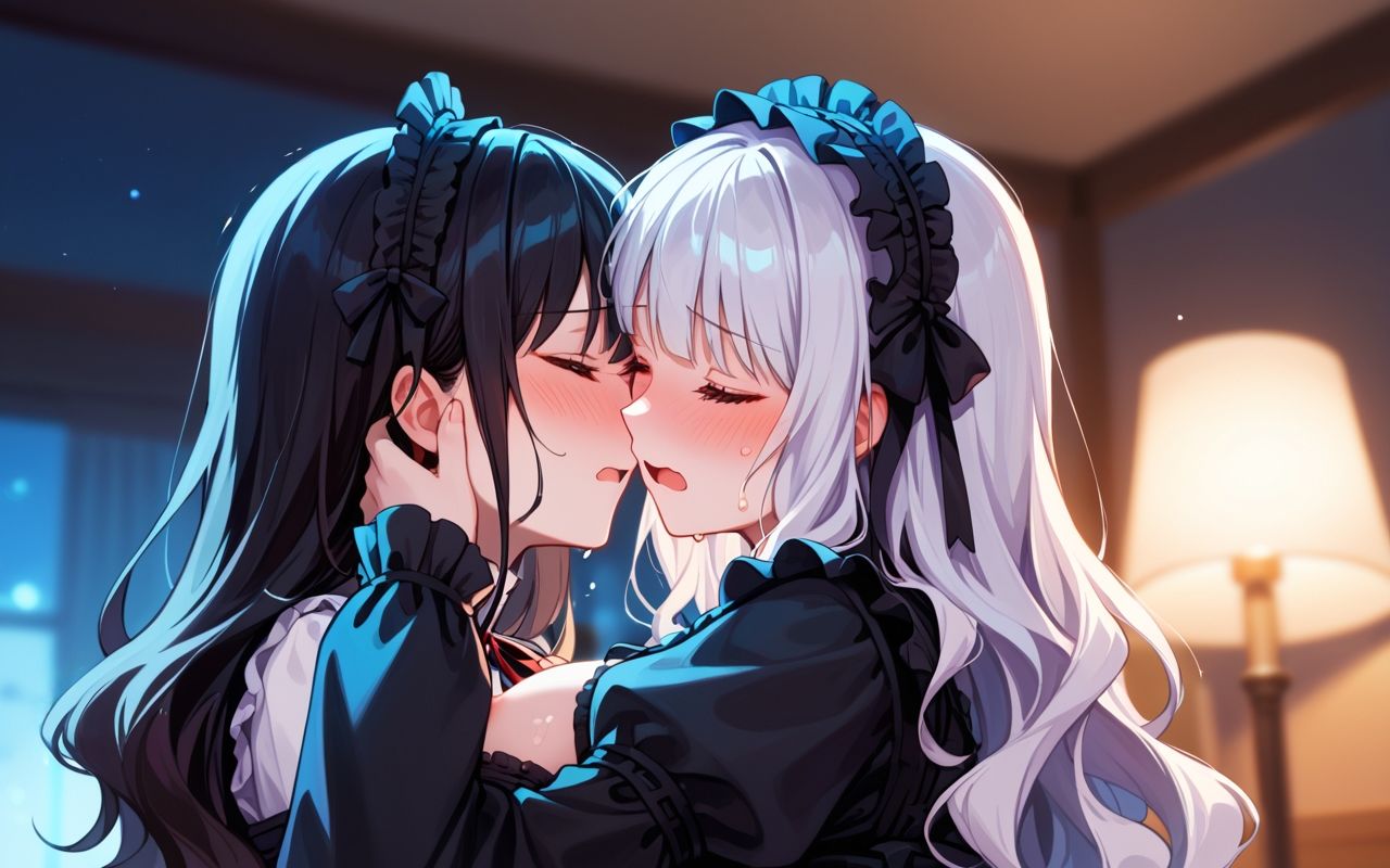 百合×ふたなり  ゴスロリ編 - サンプル画像 5