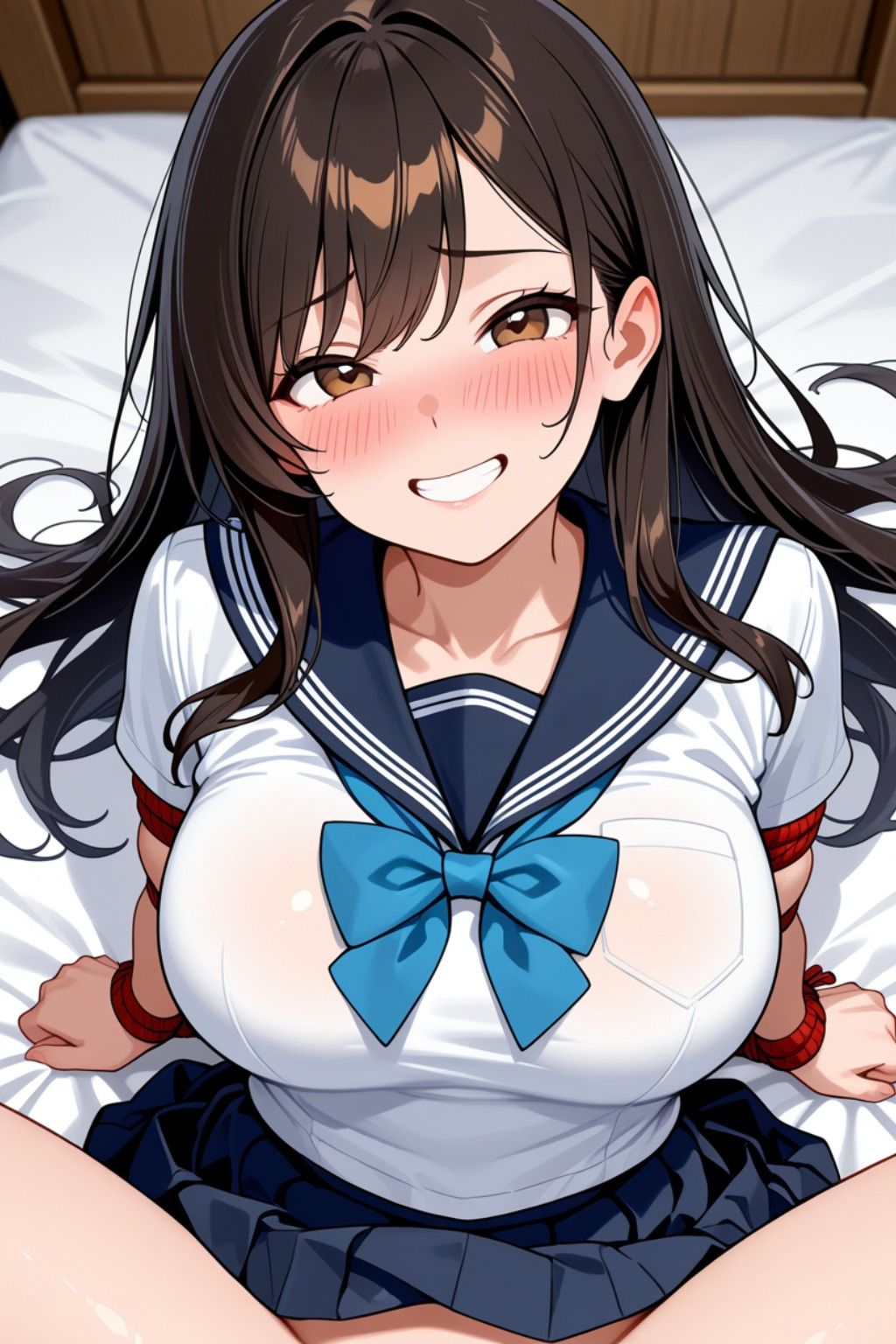 童顔後輩を性指導  放課後に後輩の家で何度も中出しでイキ狂い - サンプル画像 1