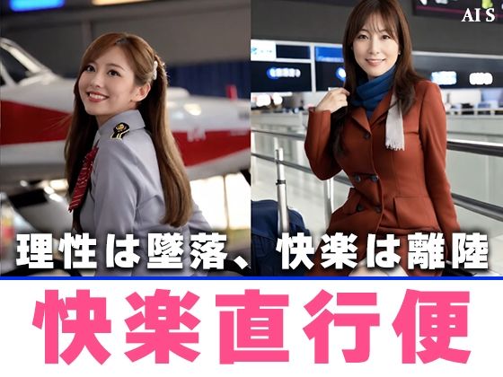 【約40分】『ケツアナ航空』客室乗務員、胸丸出し乱気流。-AIで描く究極の美女達- - サンプル画像 2