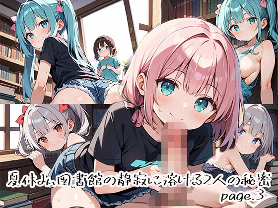 夏休み、図書館の静寂に溶ける2人の秘密page.3