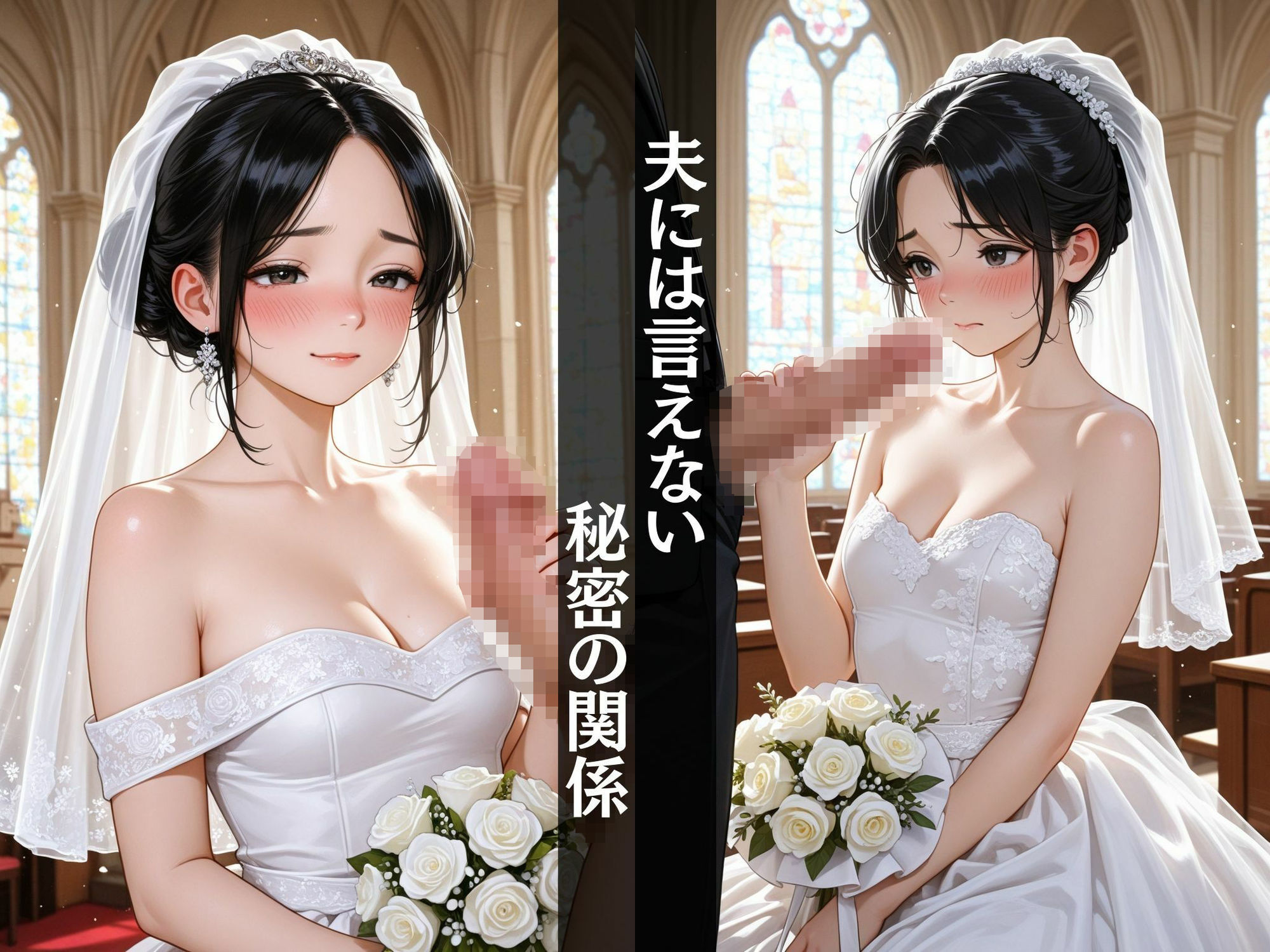 【花嫁浮気】  幸せの直後に油断のNTR〜二次会へ行く夫に隠れて...〜 - サンプル画像 3