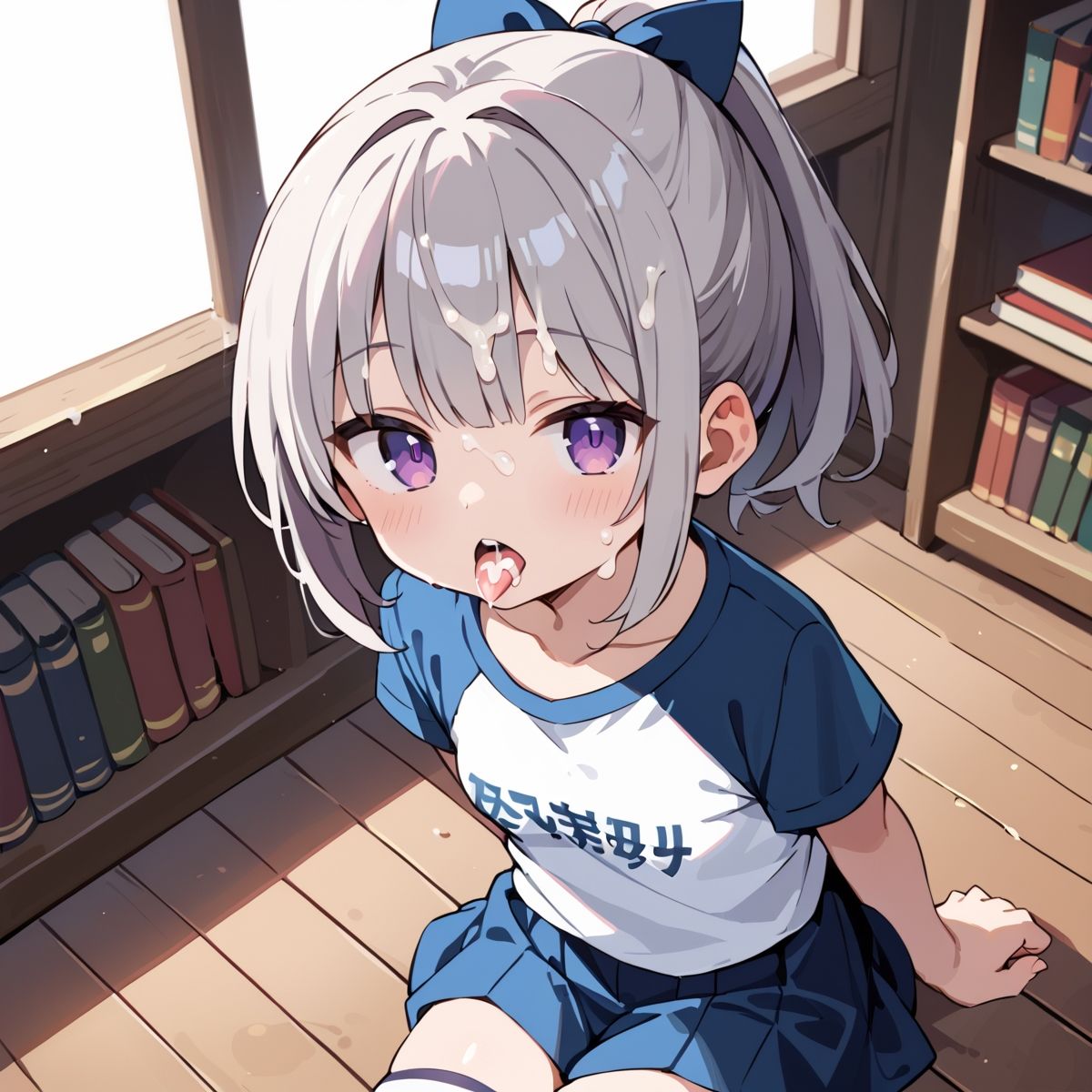 夏休み、図書館の静寂に溶ける2人の秘密page.8 - サンプル画像 7