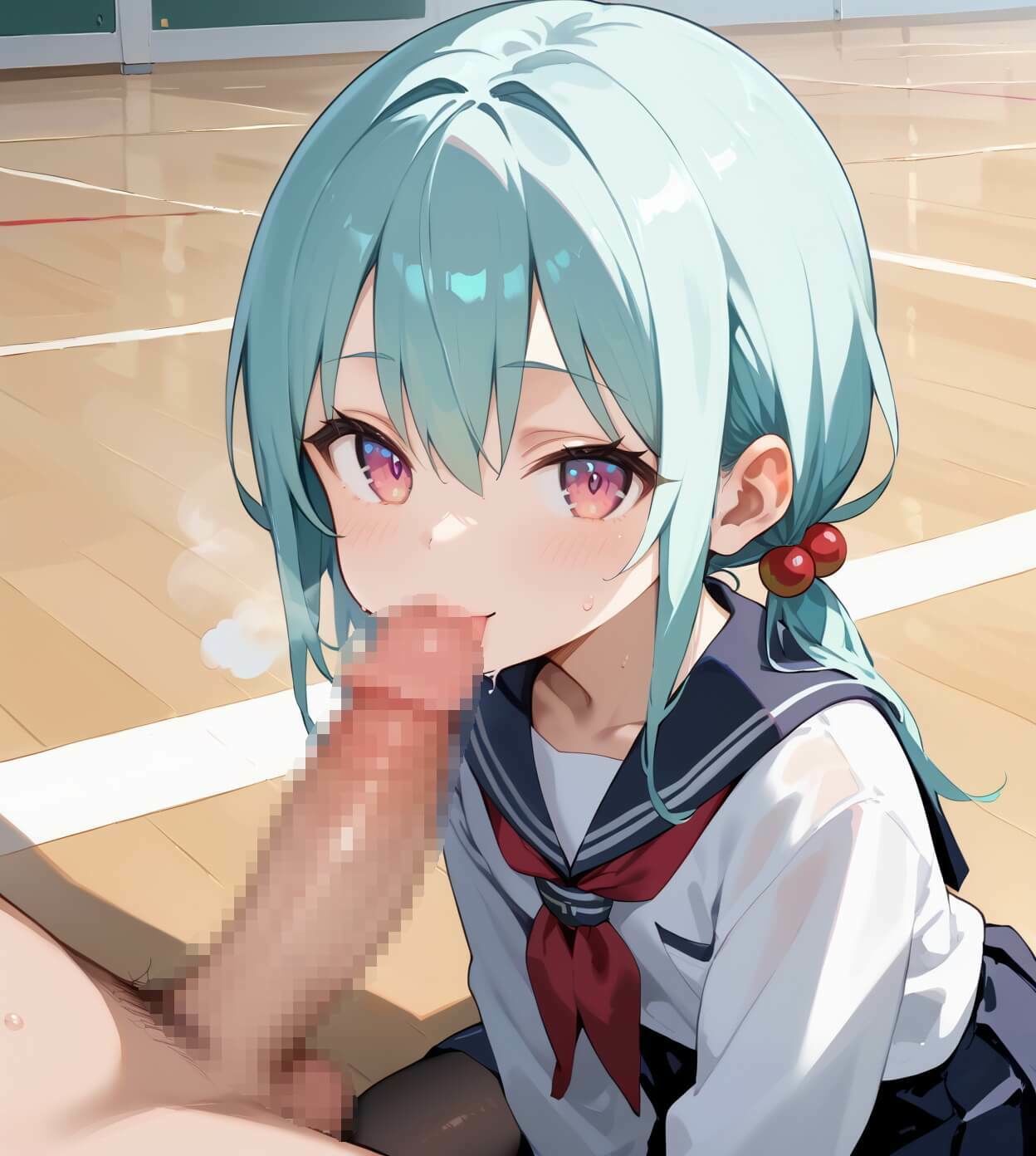 ちっぱい娘と隠れて体育館で・230枚 - サンプル画像 6