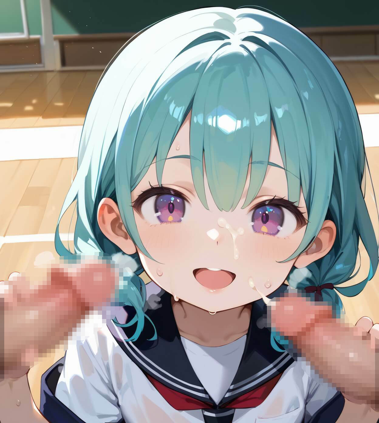 ちっぱい娘と隠れて体育館で2・230枚 - サンプル画像 10