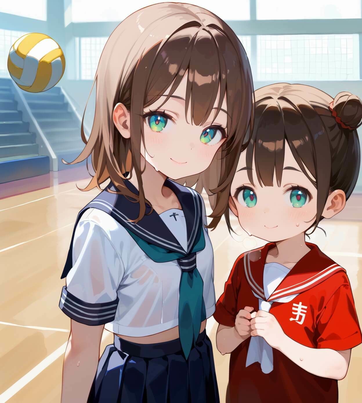 ちっぱい娘と隠れて体育館で3・230枚 - サンプル画像 10