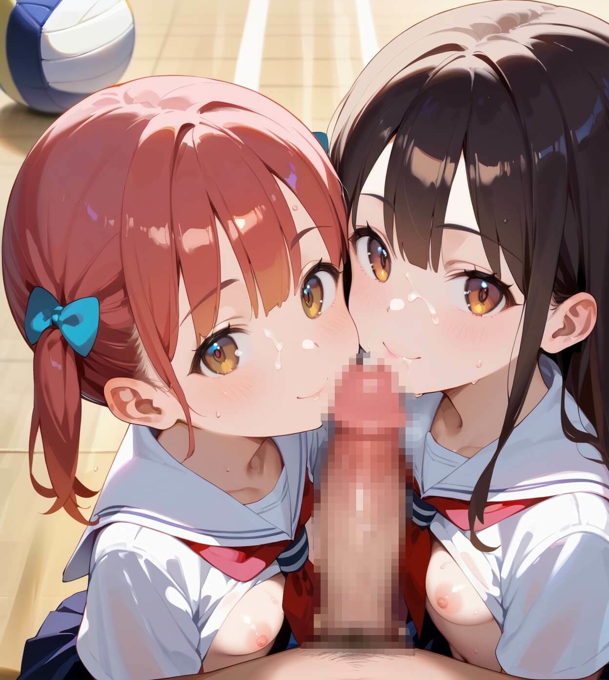 ちっぱい娘と隠れて体育館で5・230枚 - サンプル画像 6