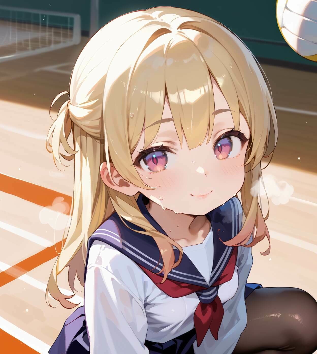 ちっぱい娘と隠れて体育館で6・230枚 - サンプル画像 6