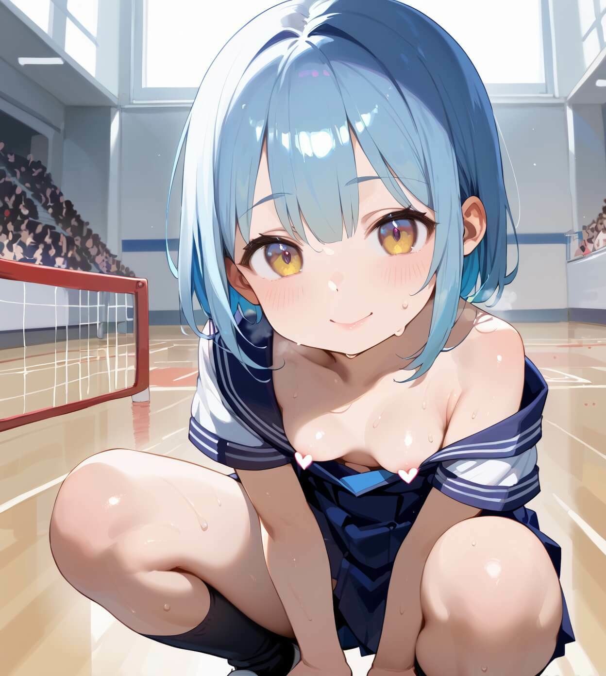 ちっぱい娘と隠れて体育館で6・230枚 - サンプル画像 10