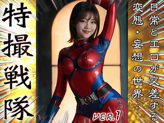 【 AIスナップ写真集 】特撮戦隊 1 - サンプル画像 1