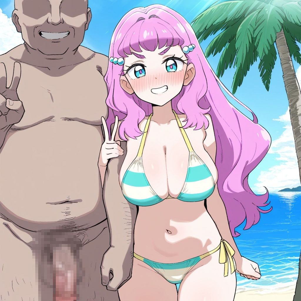 【お〇さんx寝取られ】おっさんにナンパされるプ〇キュア ロ〇ラ - サンプル画像 2