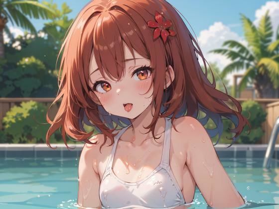 超絶可愛いロリの水着姿が最高すぎる - サンプル画像 3