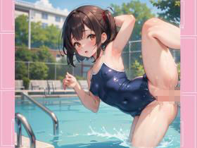 超絶可愛いロリの水着姿が最高すぎる - サンプル画像 5