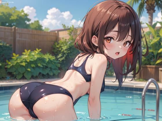 超絶可愛いロリの水着姿が最高すぎる - サンプル画像 9