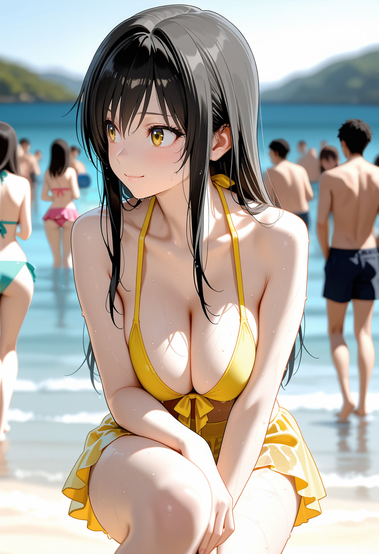 【ビキニ美少女】青い空で催◯生ハメした話  ToL◯VEる  古◯川唯編 - サンプル画像 1