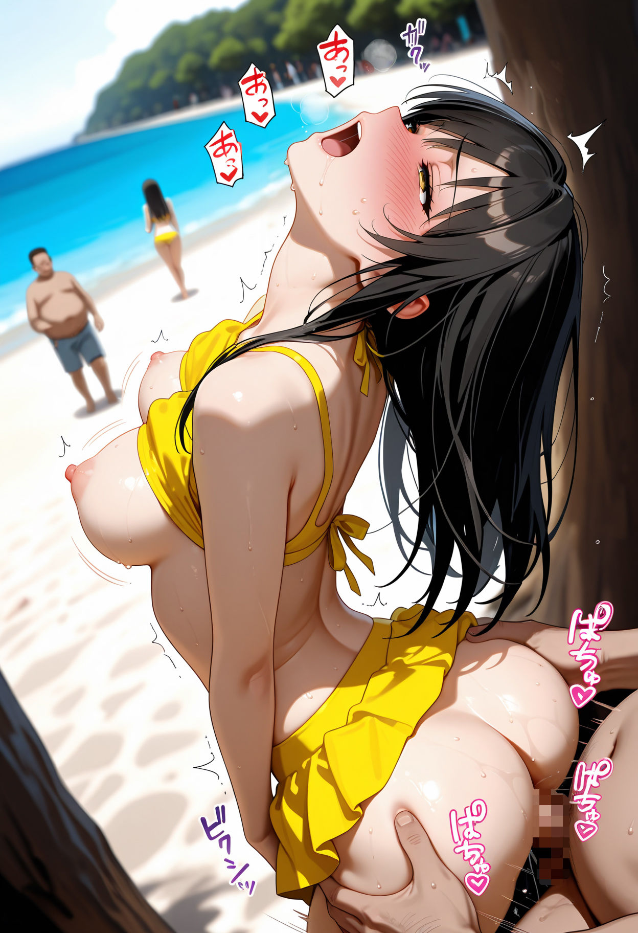 【ビキニ美少女】青い空で催◯生ハメした話  ToL◯VEる  古◯川唯編 - サンプル画像 8