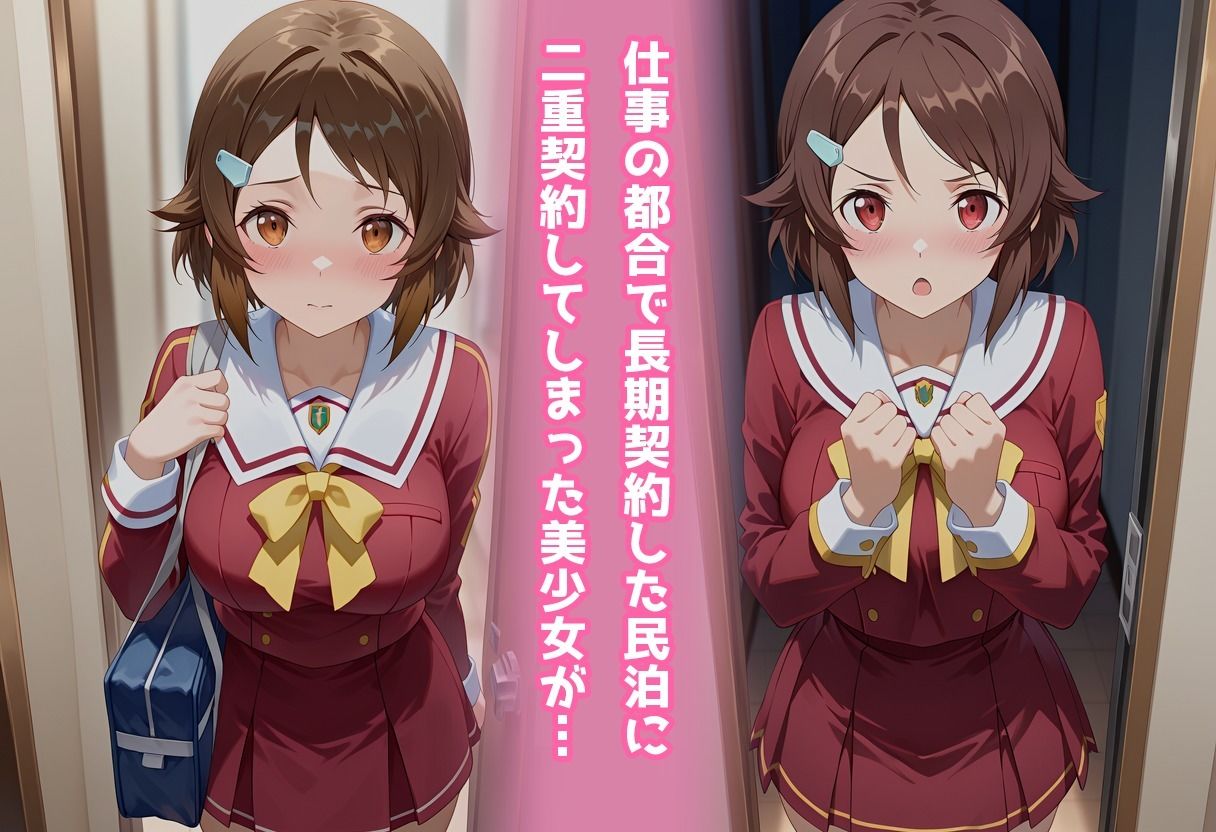 民泊トラブル！？…美少女と突然の強●ルームシェア性活 〜リズベット（篠●里香）編〜 - サンプル画像 1