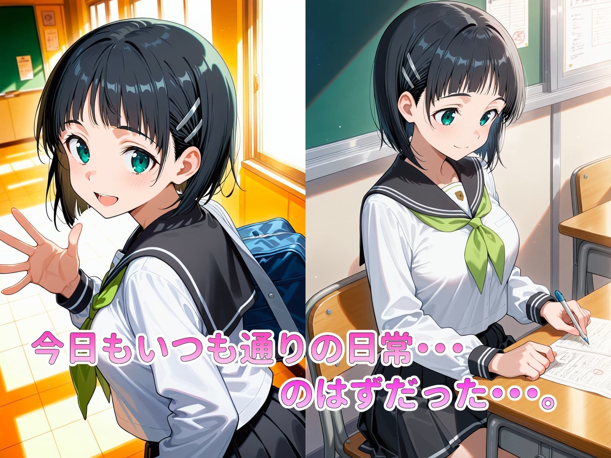 恐怖と快楽の電車内〜痴○で目覚めたワタシのカラダ〜直葉編 - サンプル画像 1