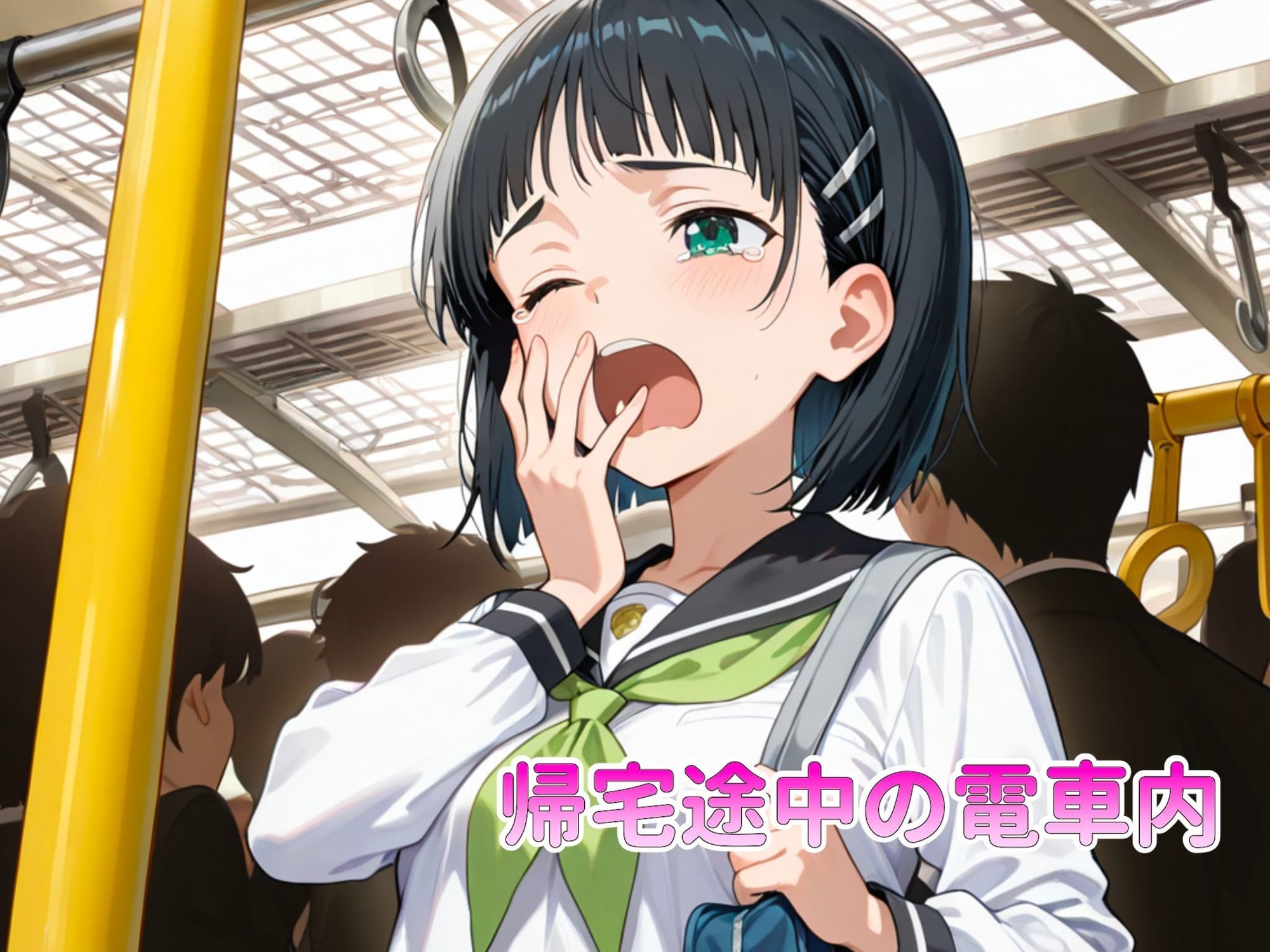 恐怖と快楽の電車内〜痴○で目覚めたワタシのカラダ〜直葉編 - サンプル画像 2