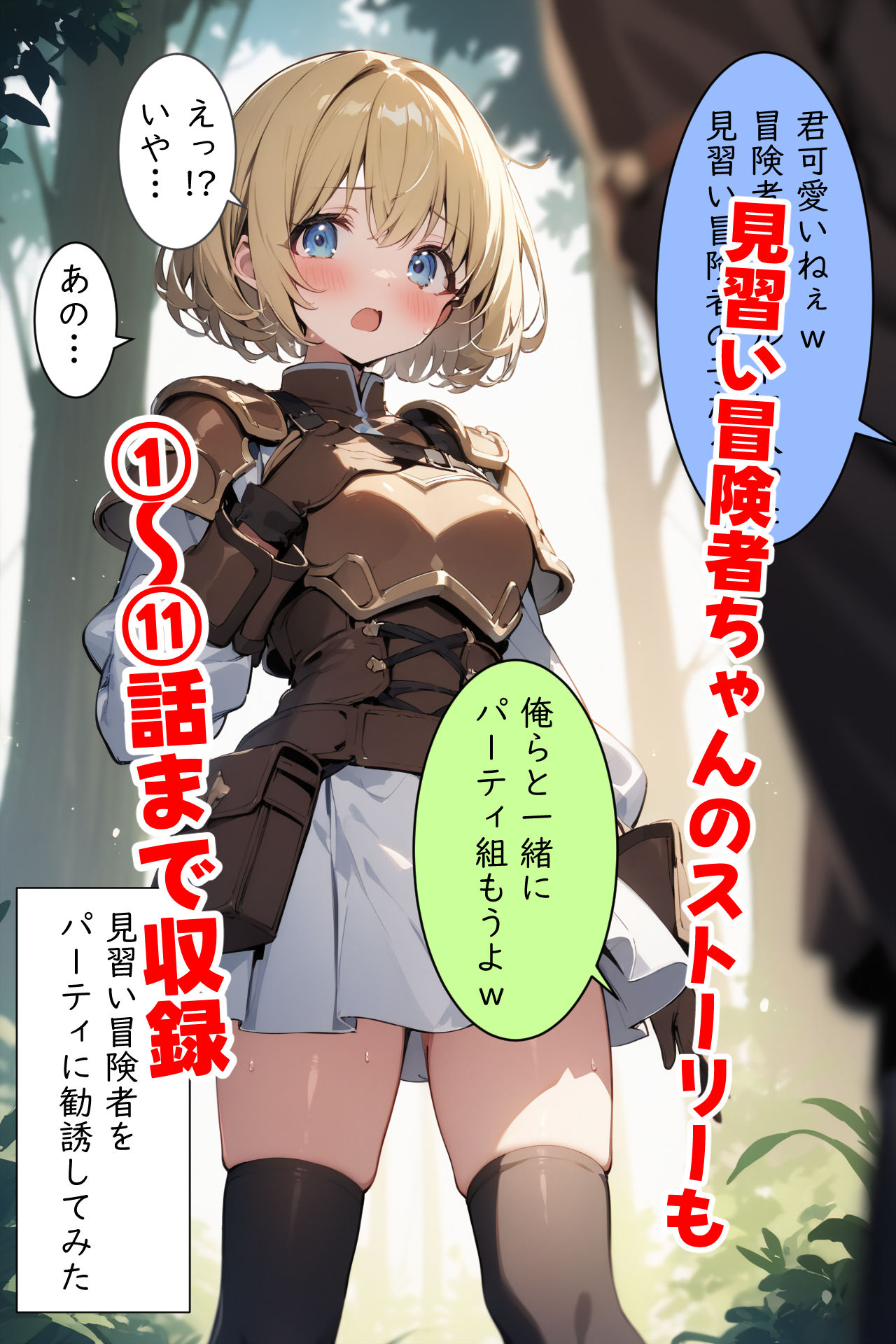 見習い冒険者ちゃん  えっちなシチュエーションプロンプト集 - サンプル画像 6